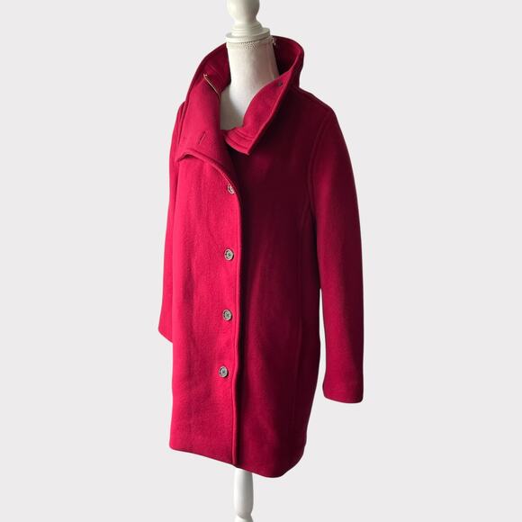 J.Crew Villa Cocoon Coat Italian Stadium Cloth Nello Gori Size 4 NWT Standing - Picture 4 of 13
